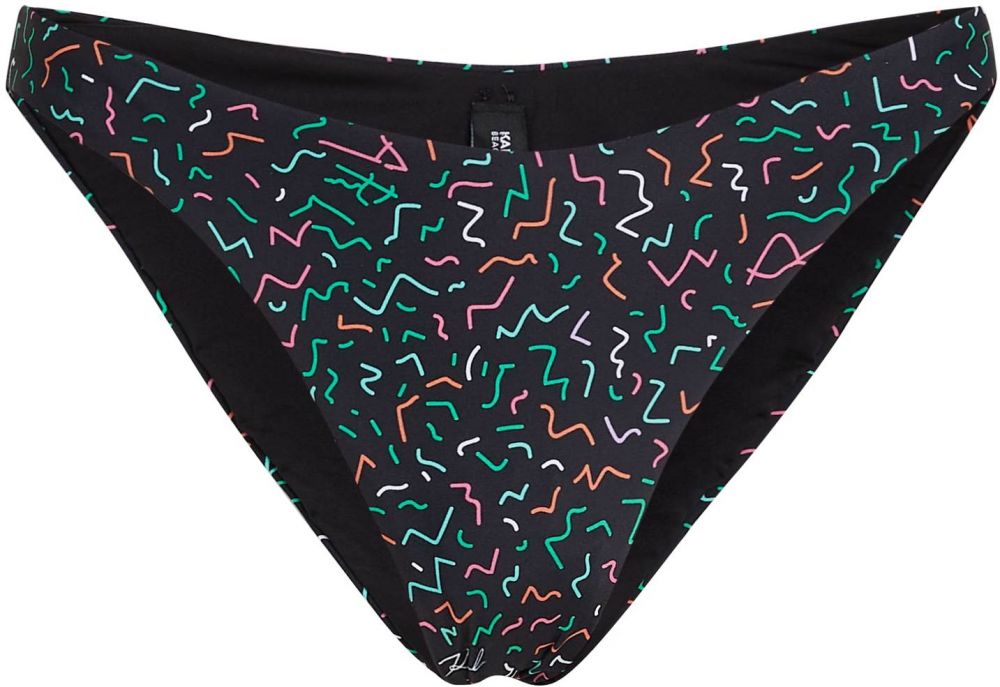 Karl Lagerfeld Bikinové nohavičky 'Geometric'  modrá / zelená / fialová / oranžová / čierna
