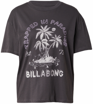 BILLABONG Tričko 'TRAPPED IN PARADISE'  sivá / čierna