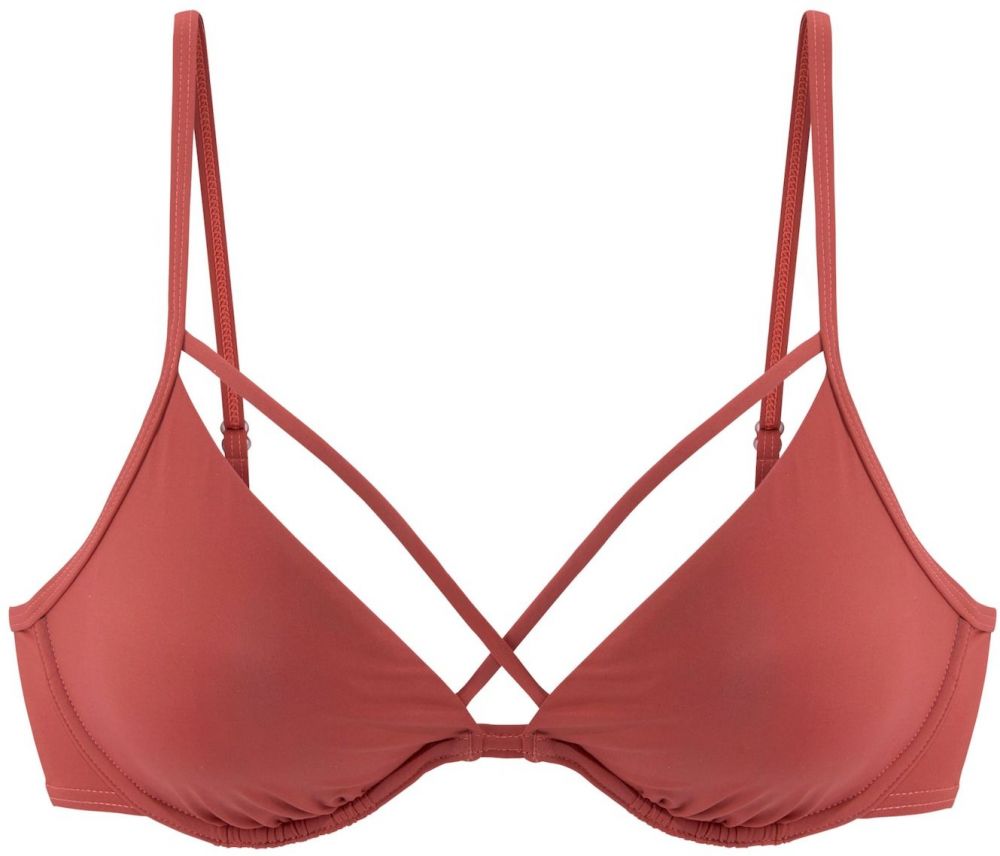 LASCANA Bikinový top  hrdzavo červená