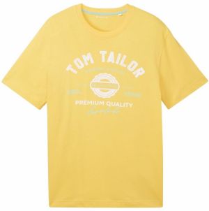 TOM TAILOR Tričko  žltá / mätová / biela