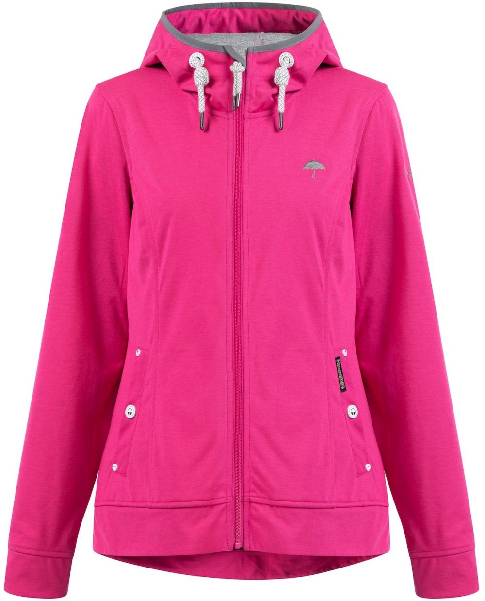 Schmuddelwedda Funkčná bunda  sivá / ružová