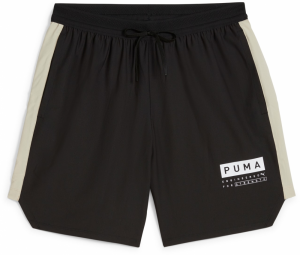 PUMA Športové nohavice 'Fuse 7'  svetlobéžová / čierna / biela
