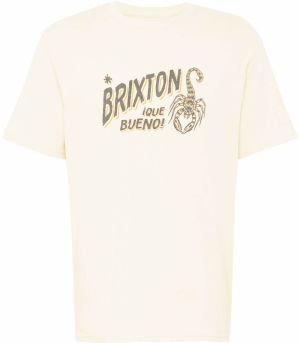 Brixton Tričko 'VINTON'  krémová / oranžová / čierna