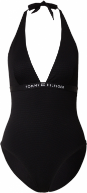 Tommy Hilfiger Underwear Jednodielne plavky  čierna / šedobiela