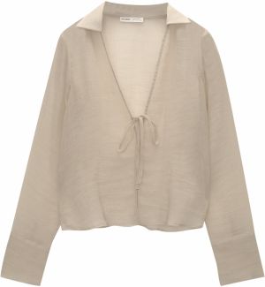 Pull&Bear Blúzka  pastelovo zelená