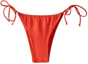 Bershka Bikinové nohavičky  oranžovo červená