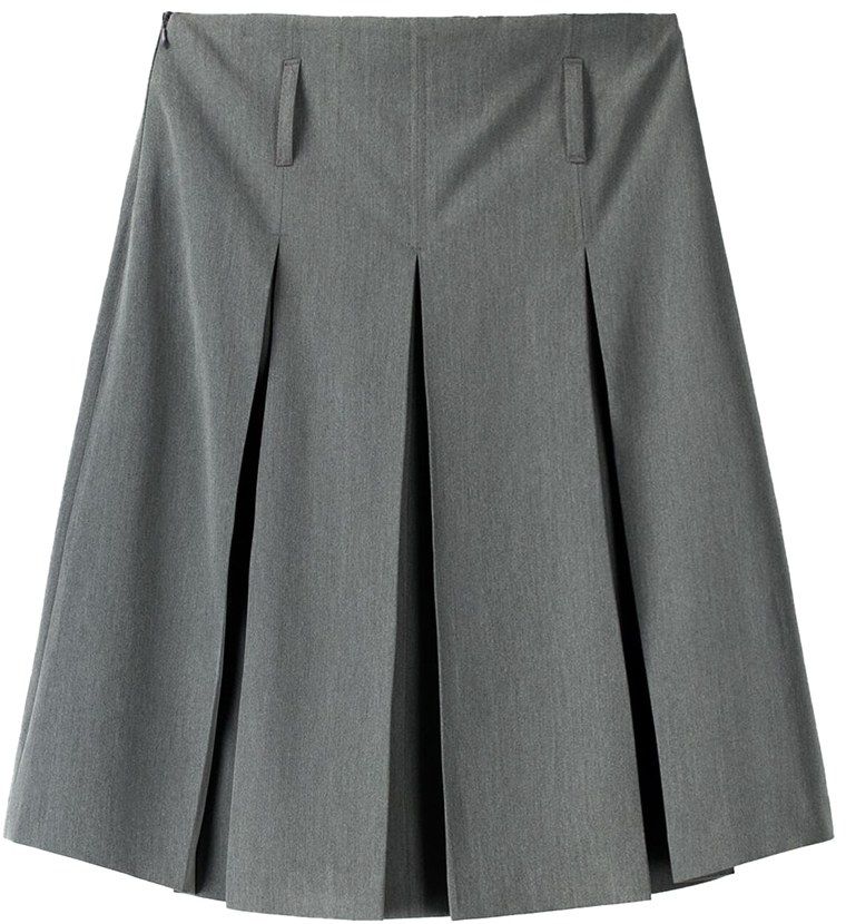 Bershka Sukňa  sivá