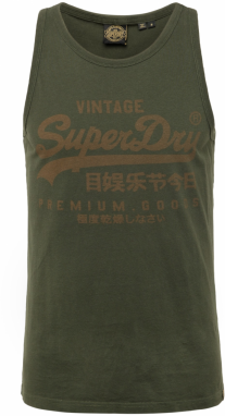 Superdry Tričko 'Heritage'  hnedá / jedľová