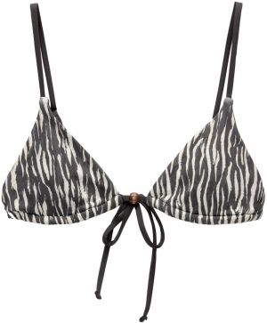 Pull&Bear Bikinový top  čierna / biela