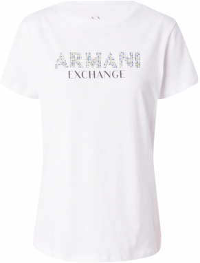 ARMANI EXCHANGE Tričko  modrá / žltá / čierna / biela