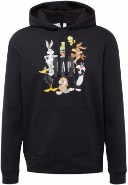 GAP Mikina 'LOONEY TUNES'  čierna