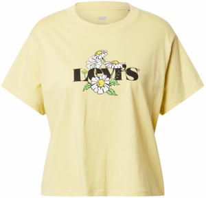 LEVI'S ® Tričko 'Graphic Varsity Tee'  svetložltá / svetlozelená / čierna / biela