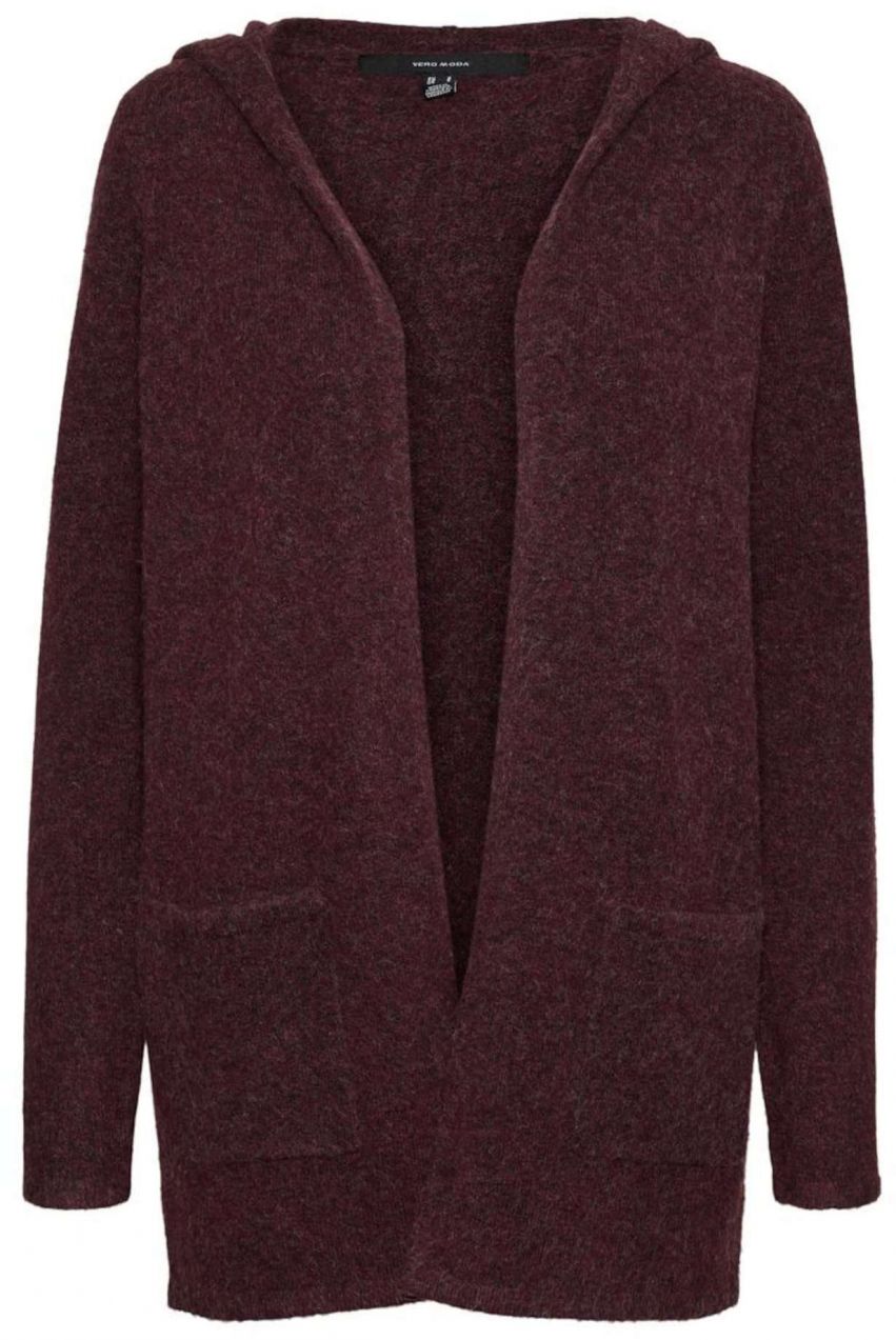 VERO MODA Kardigán 'Doffy'  vínovo červená