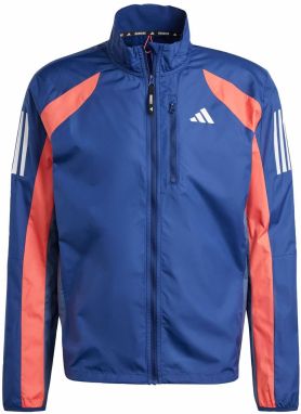 ADIDAS PERFORMANCE Outdoorová bunda  modrá / tmavooranžová / biela