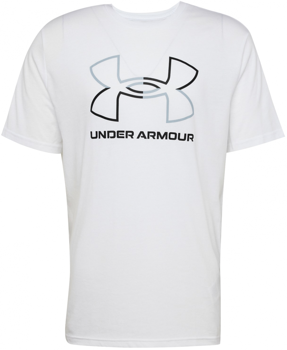 UNDER ARMOUR Funkčné tričko 'Foundation'  sivá / čierna / biela