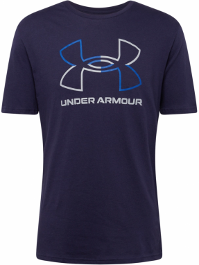 UNDER ARMOUR Funkčné tričko 'Foundation'  modrá / námornícka modrá / biela
