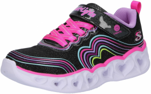 SKECHERS Tenisky 'HEART LIGHTS'  mätová / svetlofialová / neónovo ružová / čierna