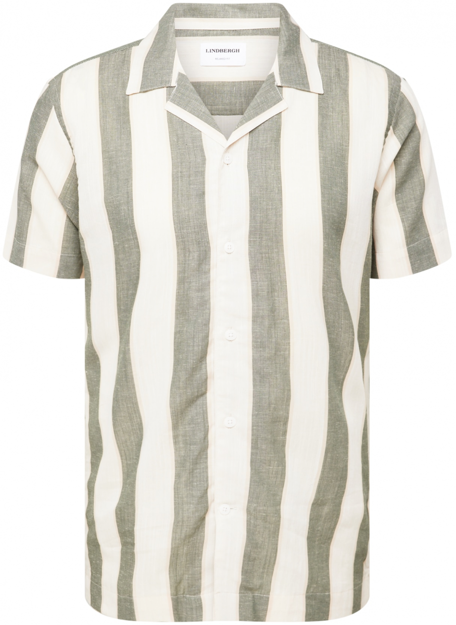 Lindbergh Košeľa  olivová / prírodná biela