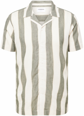 Lindbergh Košeľa  olivová / prírodná biela