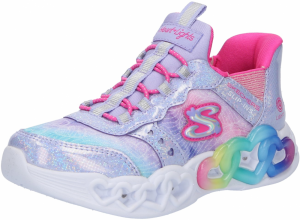 SKECHERS Tenisky 'INFINITE HEART LIGHTS - ETERNAL SHIMMER'  svetlomodrá / orgovánová / ružová / ružová