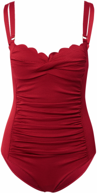 Hunkemöller Jednodielne plavky  karmínovo červená