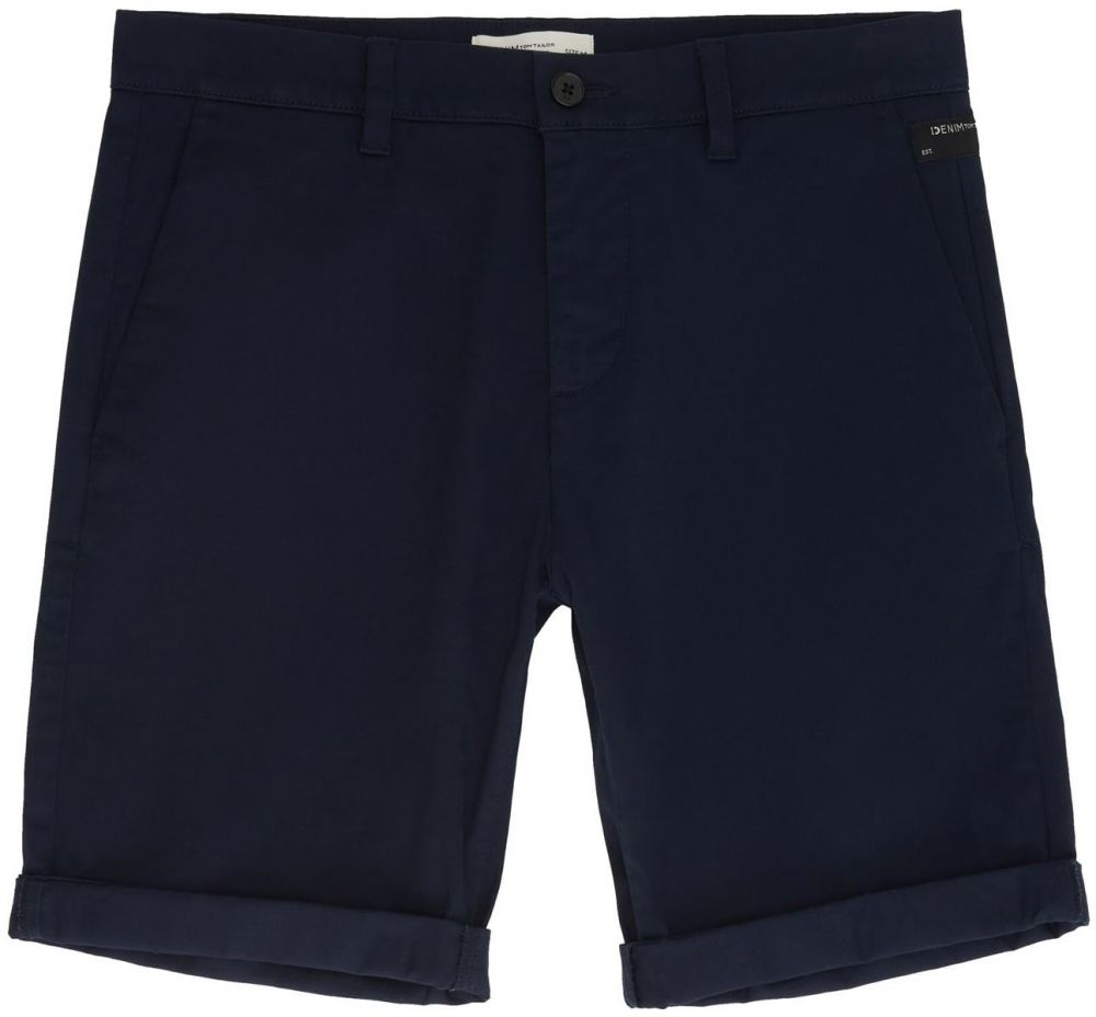 TOM TAILOR DENIM Chino nohavice  tmavomodrá