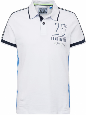 CAMP DAVID Tričko  modrá / čierna / biela