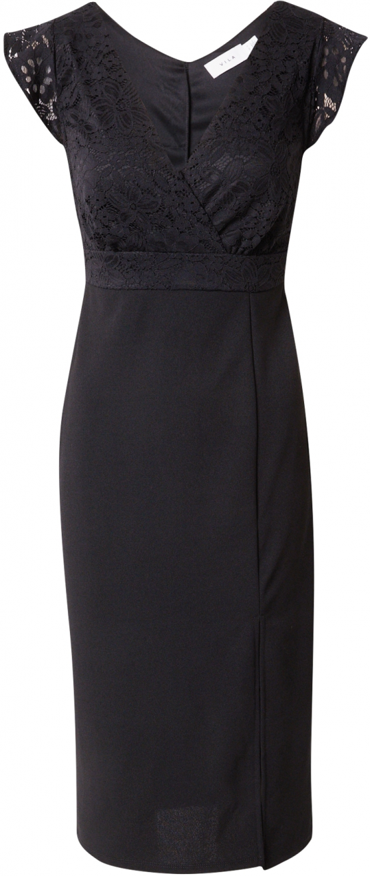 VILA Puzdrové šaty 'WALLIE'  čierna