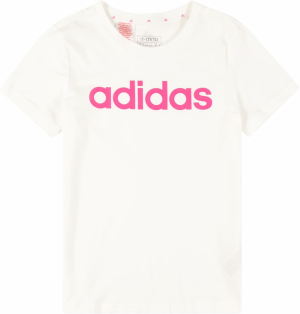 ADIDAS SPORTSWEAR Funkčné tričko 'Essentials Linear Logo   Fit'  fuksia / biela