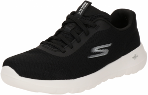 SKECHERS Bežecká obuv 'Bungee'  čierna / strieborná / biela