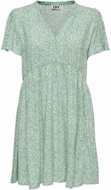 JDY Košeľové šaty 'Starr'  zelená / prírodná biela