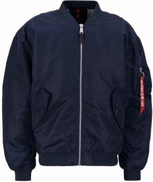 ALPHA INDUSTRIES Prechodná bunda 'MA-1 CS'  námornícka modrá / červená / biela