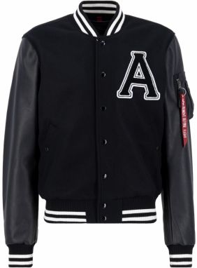 ALPHA INDUSTRIES Prechodná bunda  čierna / biela