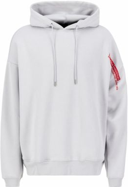 ALPHA INDUSTRIES Mikina  sivá / červená