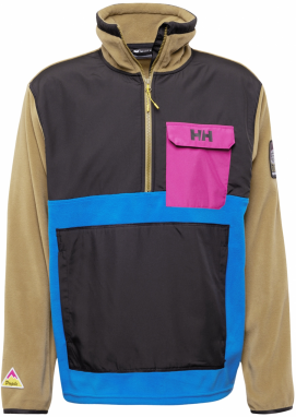 HELLY HANSEN Mikina 'PLAY'  modrá / kaki / purpurová / čierna