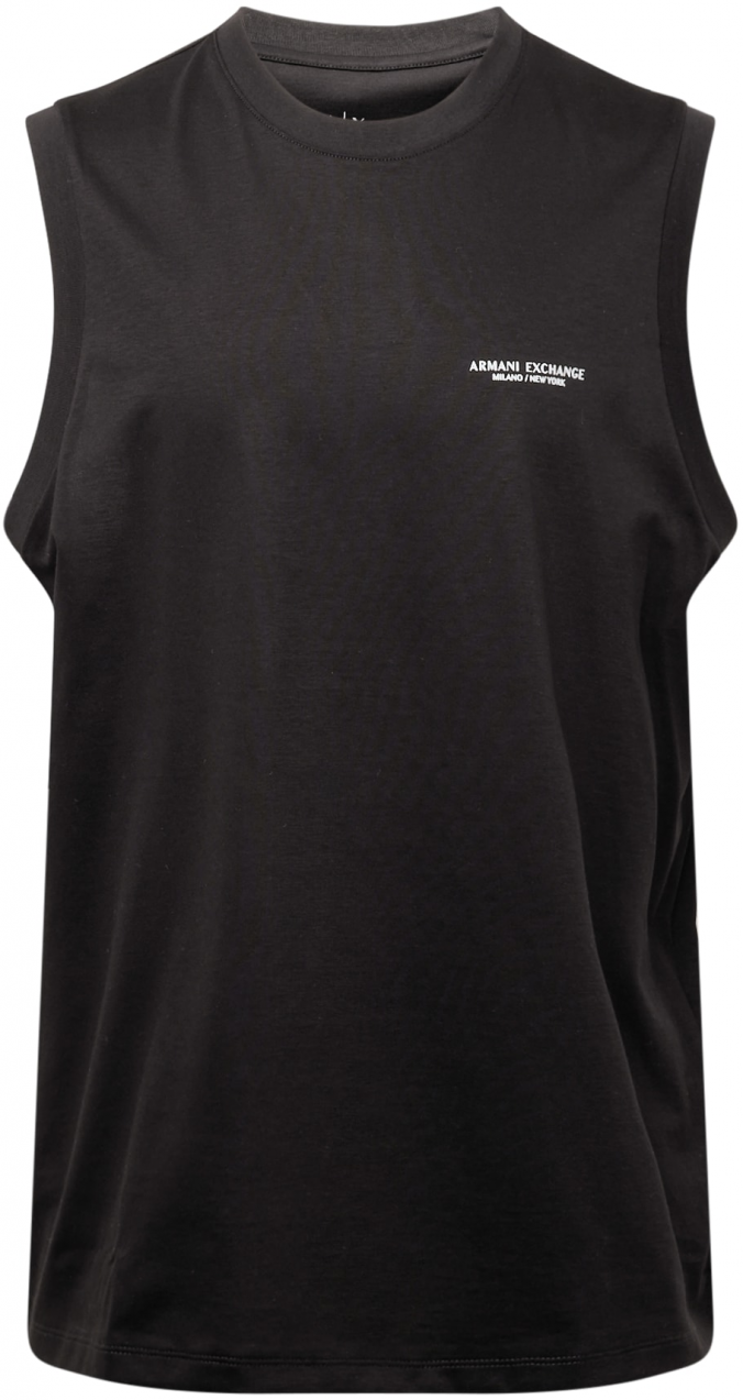 ARMANI EXCHANGE Tričko  čierna / biela