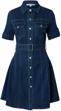 Morgan Košeľové šaty  modrá denim