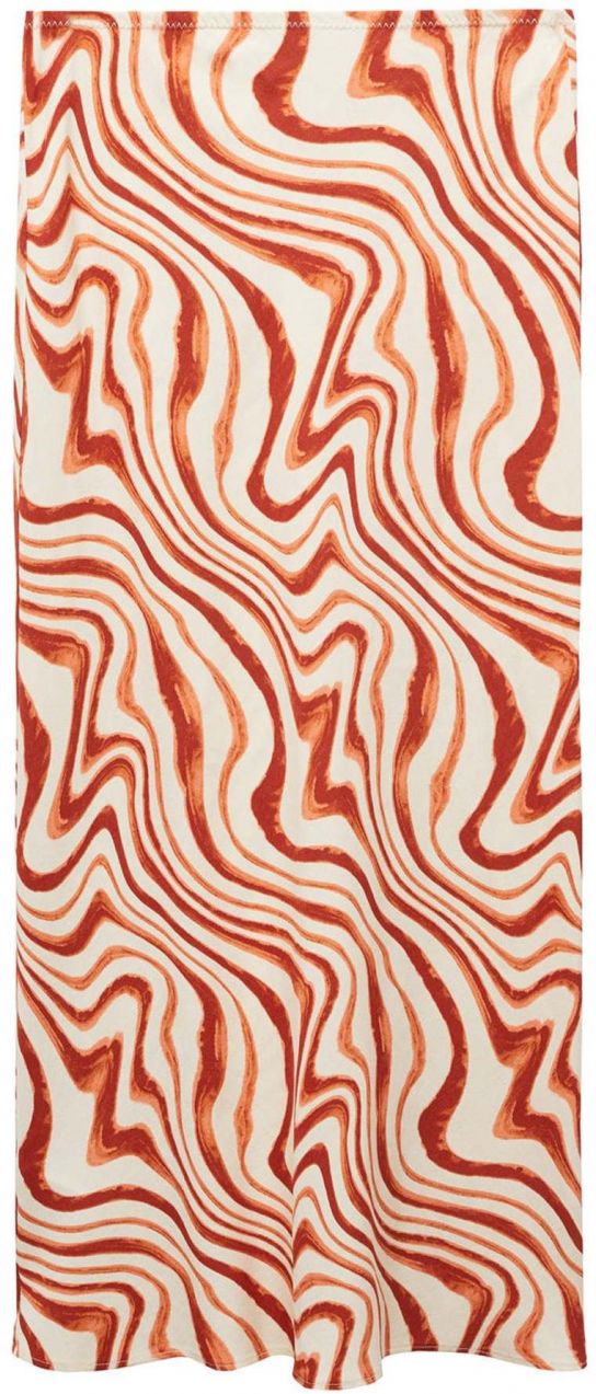 MANGO Sukňa 'Betty'  krémová / oranžová / tmavooranžová