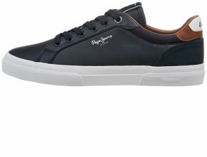 Pepe Jeans Nízke tenisky 'Kenton Court'  námornícka modrá / hnedá / biela