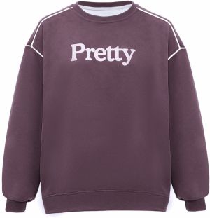 HOMEBASE Mikina  fialová / biela