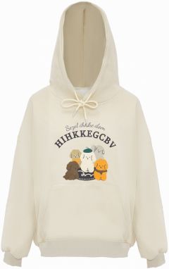 HOMEBASE Mikina  béžová / čokoládová / oranžová / čierna