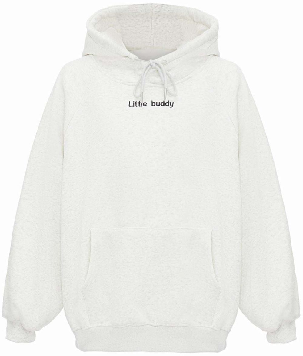 HOMEBASE Mikina  čierna / biela melírovaná