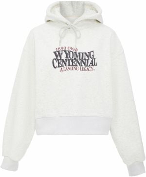 HOMEBASE Mikina  hnedá / čierna / biela melírovaná