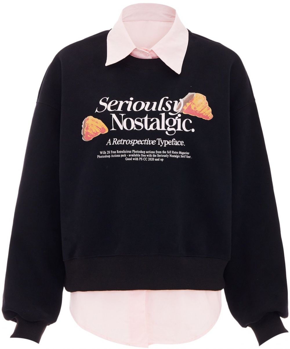 HOMEBASE Mikina  oranžová / ružová / čierna