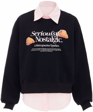 HOMEBASE Mikina  oranžová / ružová / čierna