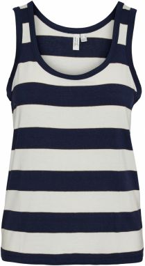 VERO MODA Top 'KAISA'  námornícka modrá / biela