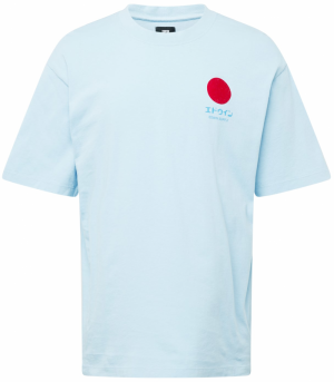 EDWIN Tričko 'Japanese Sun'  svetlomodrá / červená