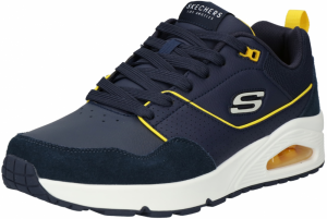 SKECHERS Nízke tenisky 'UNO - RETRO ONE'  námornícka modrá / žltá / biela