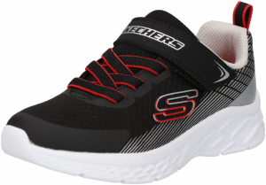 SKECHERS Tenisky  sivá / červená / čierna