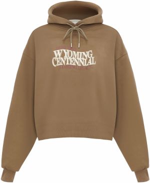 HOMEBASE Mikina  hnedá / fialová / biela